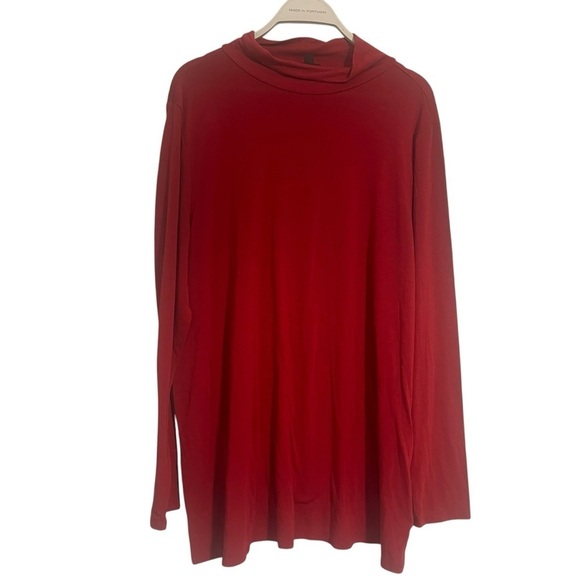 Torrid mock neck Red Long Sleeve Top 3x - Picture 1 of 6
